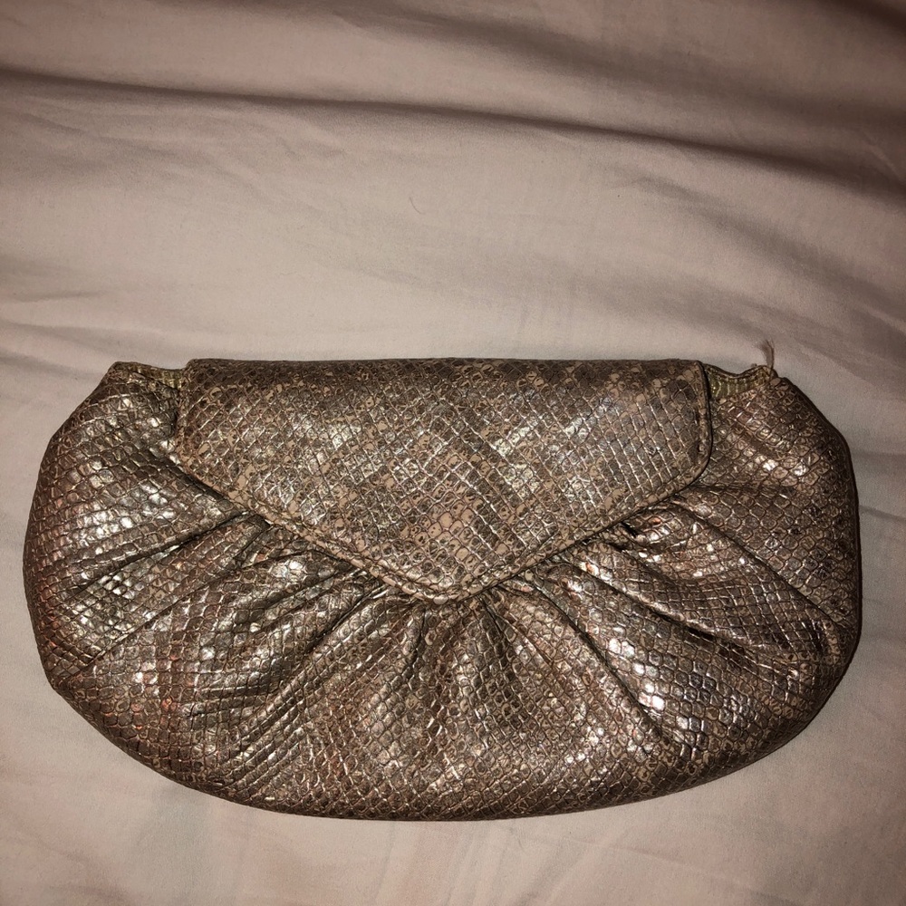 Gold/silver evening clutch